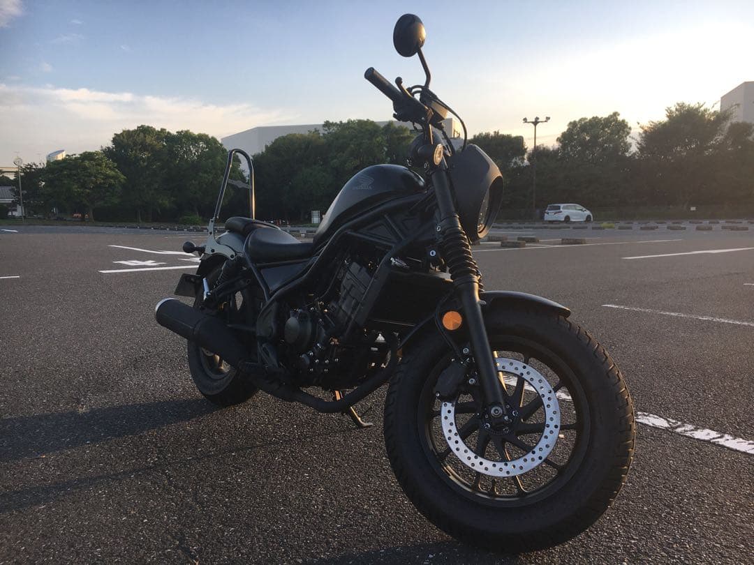 ホンダ レブル マットブラック HONDA レブル250(MC49)タンク 黒ツヤ