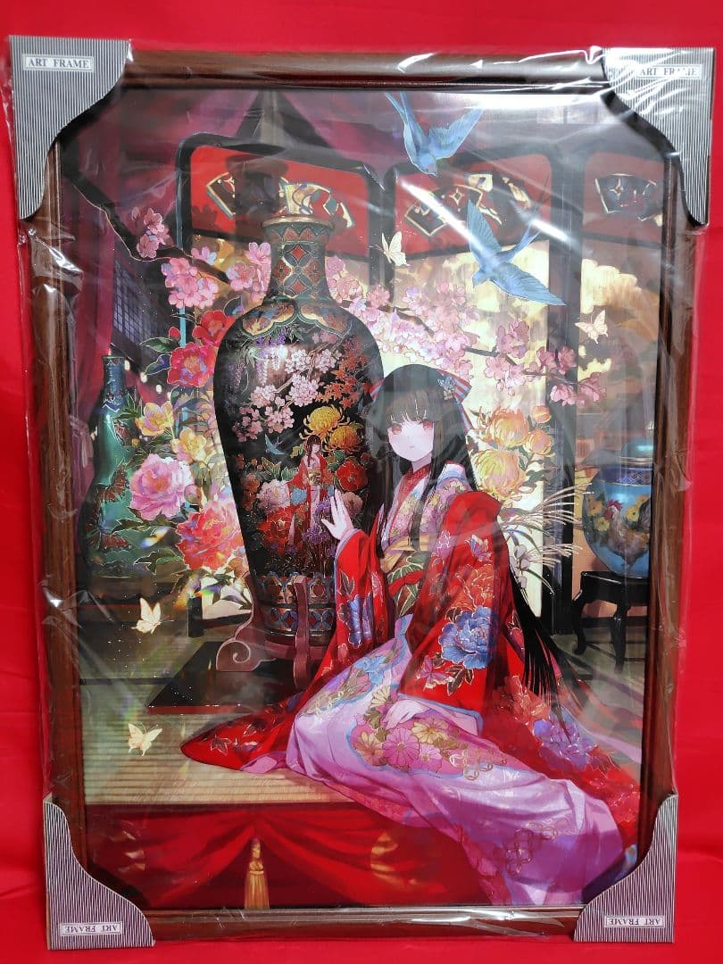 藤ちょこ 複製原画 『七宝花鳥美人図花瓶』 絵師100人展 大阪関西万博