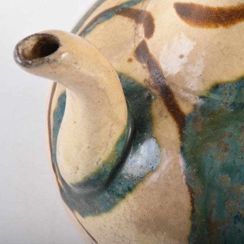 茶道具　美濃焼　加藤芳平作　色絵　水注　執壷　C　7223