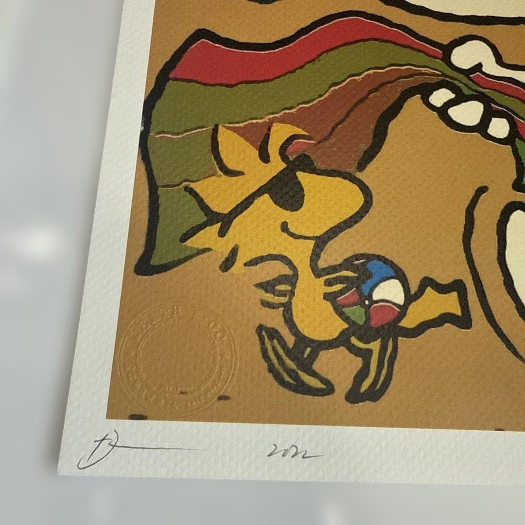 DEATH NYC 現代アートポスター 世界100枚限定 スヌーピー 正規保証