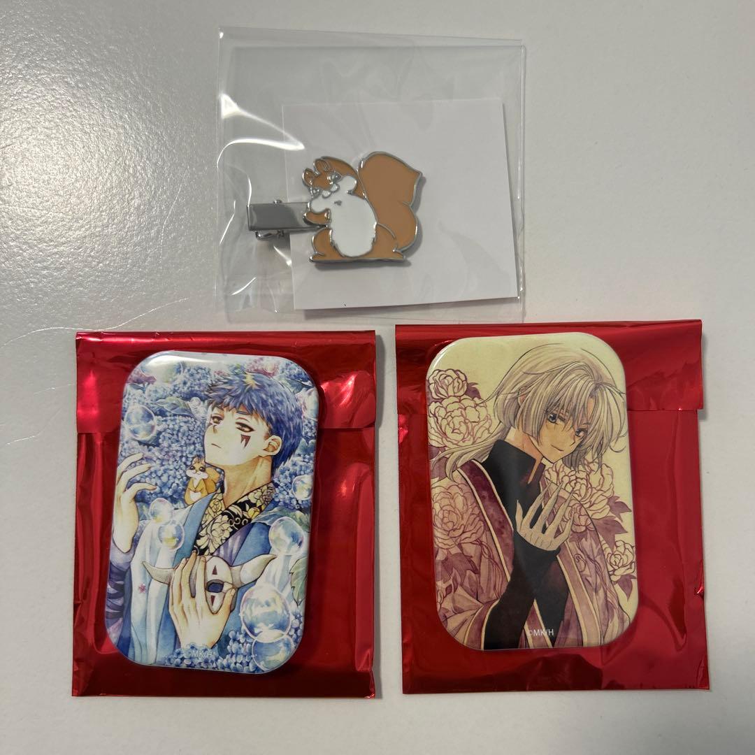 暁のヨナ大原画展 スクエア缶バッジ ヘアクリップ - メルカリ