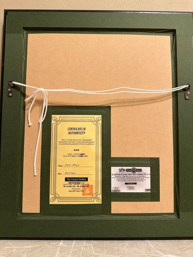 直筆サイン】クリスプラット アベンジャーズ ピータークイル