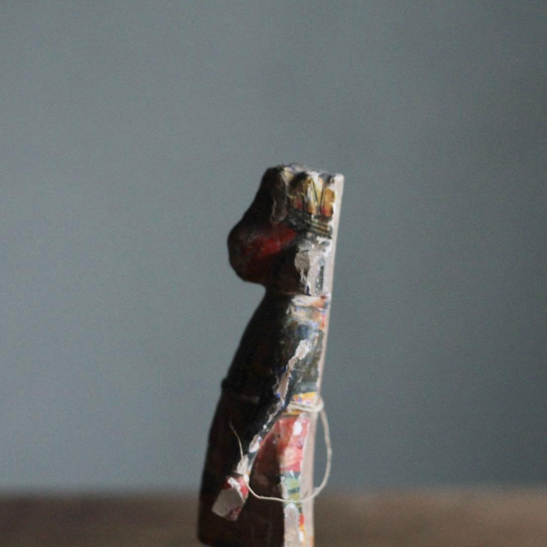 古作 木彫 サヌマーン像 インド 猿の神様 古道具 アンティーク