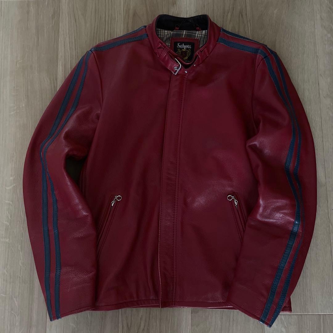 美品 Schott ショット クラシックレーサー レザーライダースジャケット M 楽天市場】ポイント10倍！Schott ショット 641XXH HORSEHIDE CAFE