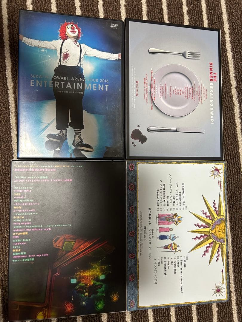 SEKAI NO OWARI DVD 4枚セット 引退品