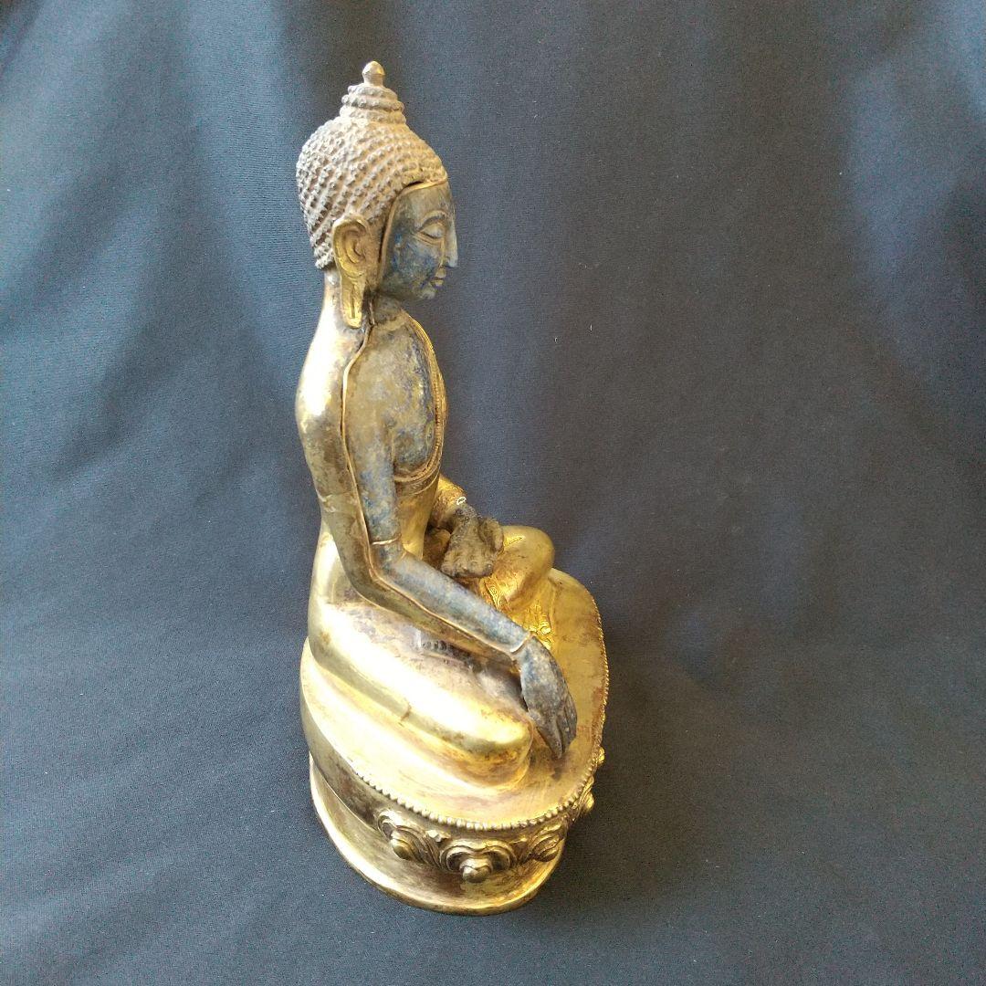 金銅 ラピスラズリ 仏像 貴重 骨董 茶道具