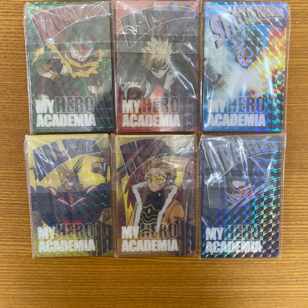 一番くじ ヒロアカ J賞 ヒーローカード風アクリルミラーカード 6種