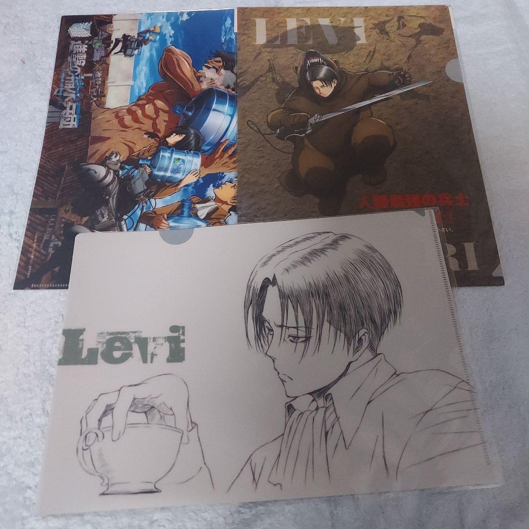 進撃の巨人　クリアファイル　リヴァイ　浅野恭司 進撃の巨人 リヴァイ クリアファイル 浅野恭司 原画展 WIT STUDIO