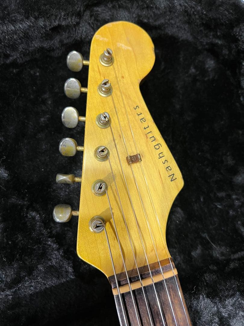 ギター nash guitars S63 Ash aging surf green