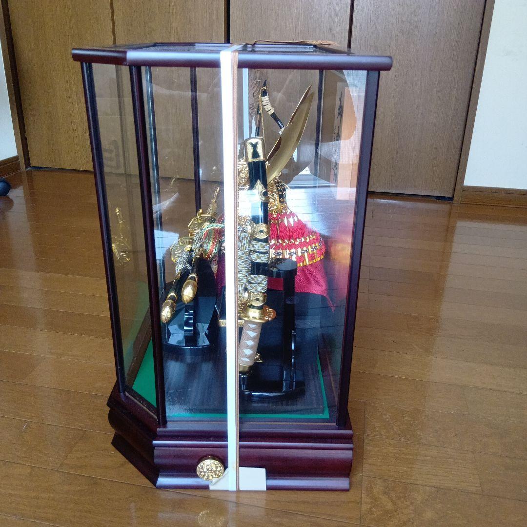 5月人形 豪華な兜飾り ガラスケース付き