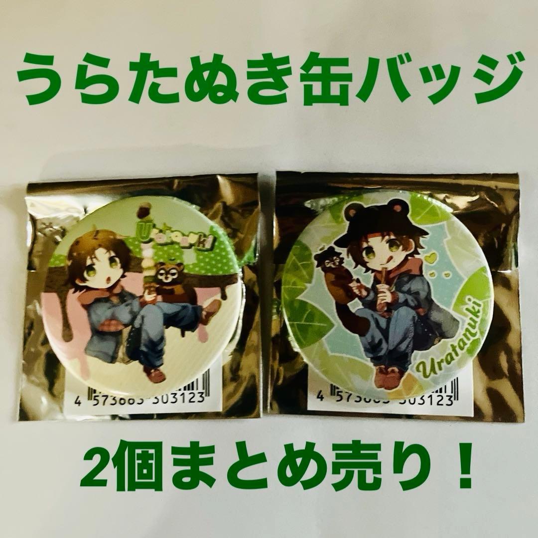 浦島坂田船 うらたぬき 缶バッジ2個 まとめ売り‼︎ - メルカリ