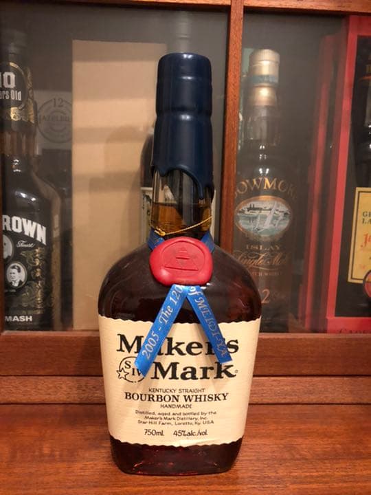 メーカーズマーク　青トップ　超激レア　明治屋限定ボトル メーカーズマーク青トップ超激レア明治屋限定ボトル