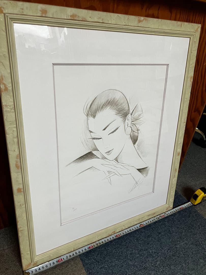 鶴田一郎　憂 4/180 リトグラフ