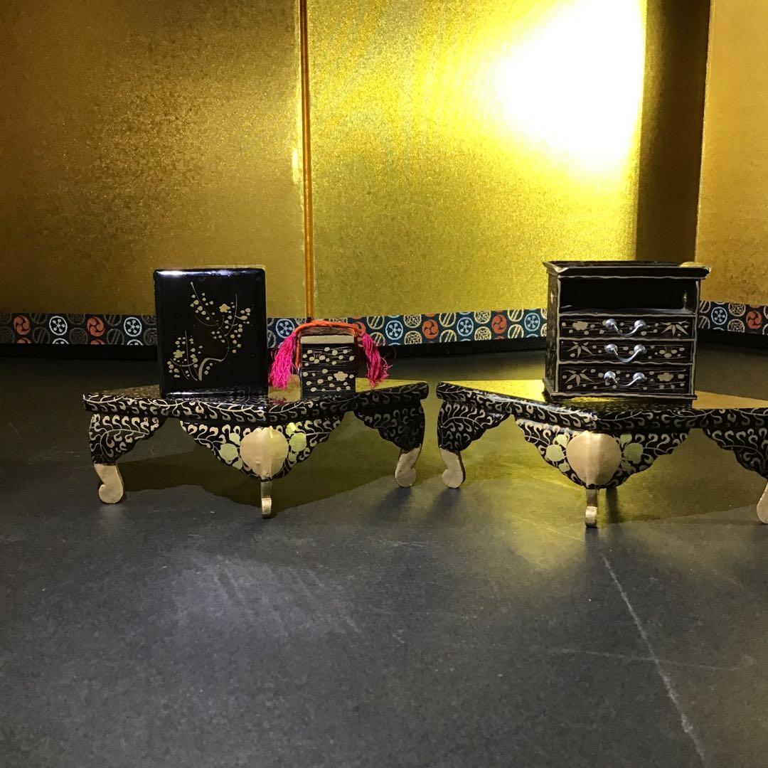 大名金蒔絵雛道具7点　江戸時代　　　B I