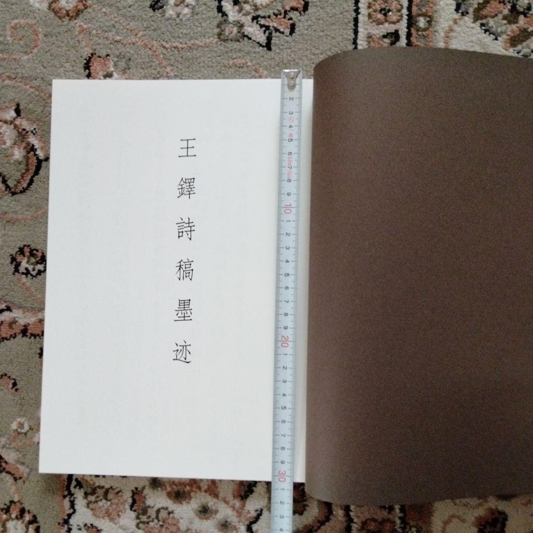 中国書道珍品 珍貴古籍善本文物希少収蔵版[王鐸詩稿墨跡] 書道