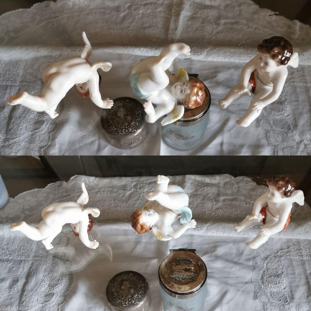 コレクション アンティークドイツドイツポーセリンでんぐり返し子供
