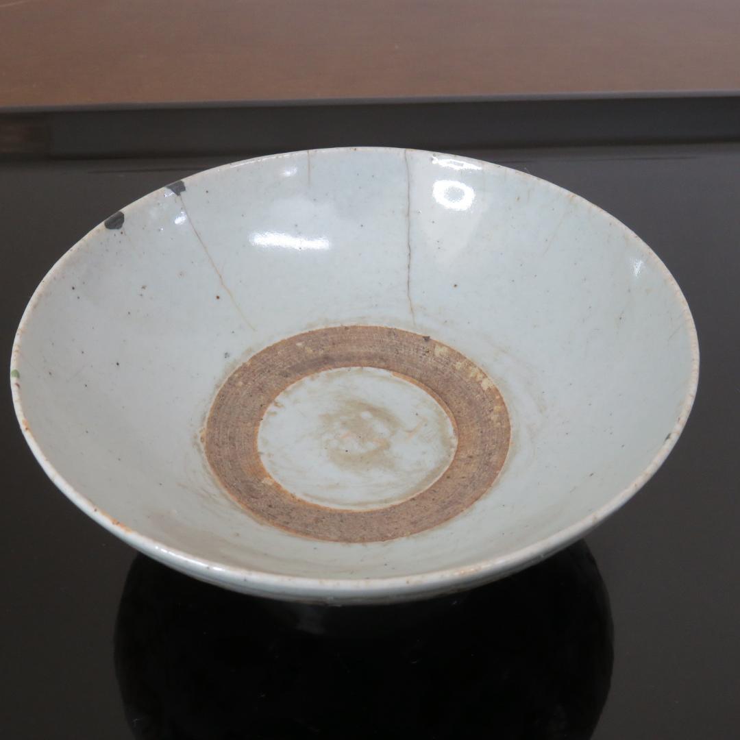 中鉢 花文様 色絵付け ニュウ 窯傷 丼 直し 中国骨董 椀 - メルカリ