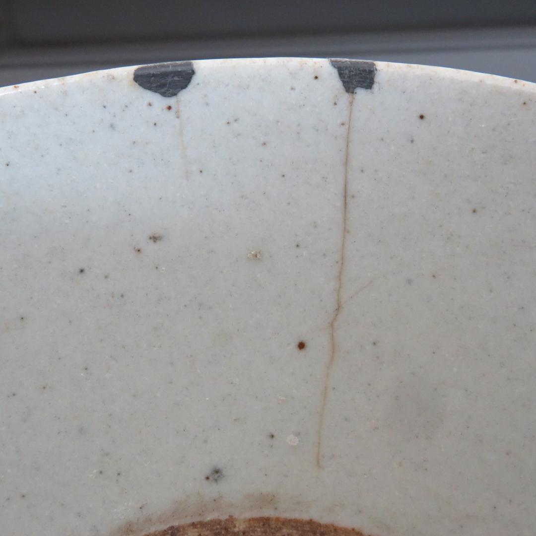 中鉢 花文様 色絵付け ニュウ 窯傷 丼 直し 中国骨董 椀 - メルカリ