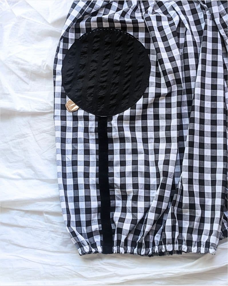 リバティポケット】バルーンキュロット ギンガムチェック ゆったり