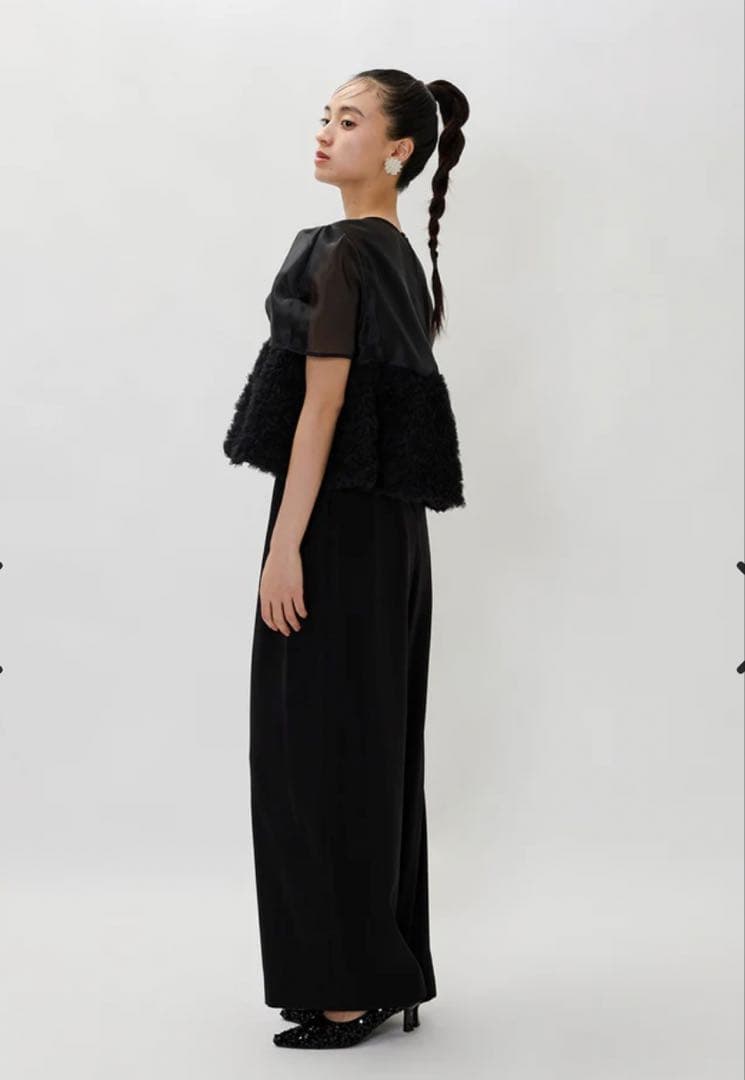niana スウェルペプラムセットアップパンツドレス