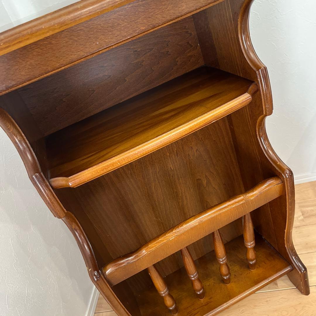 カリモク　マガジンラック　電話台　スリッパラック