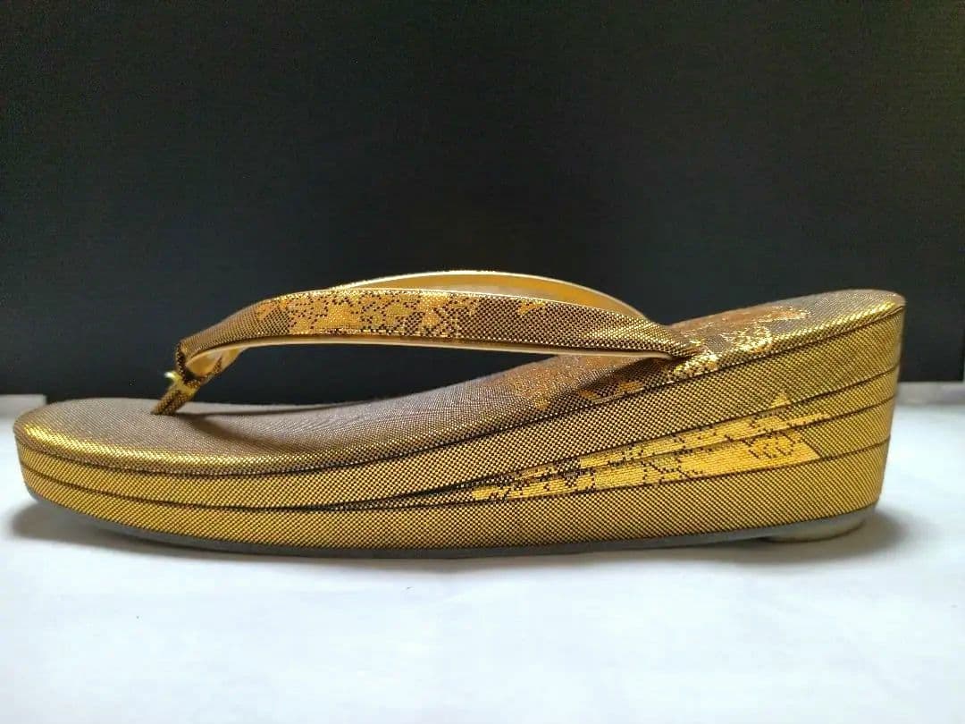 【東京芝山】正絹佐賀錦　和装　バックと草履