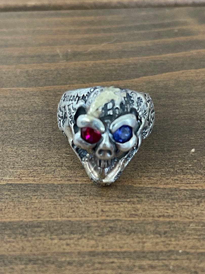 Bill Wall Leather グラフィックスカルリング/ゴールドサター