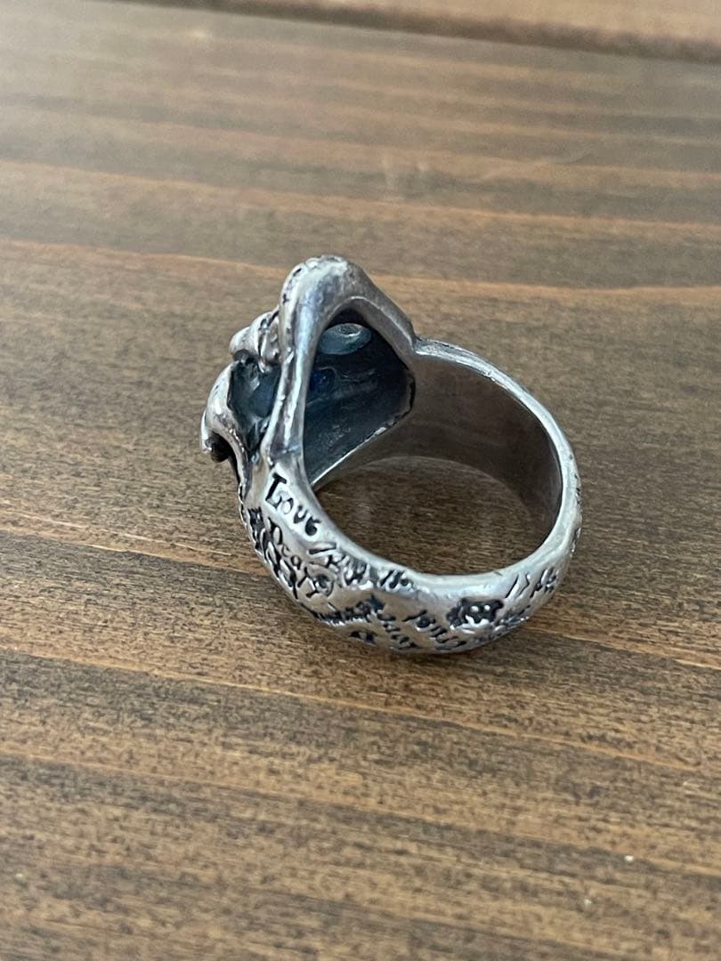 Bill Wall Leather グラフィックスカルリング/ゴールドサター