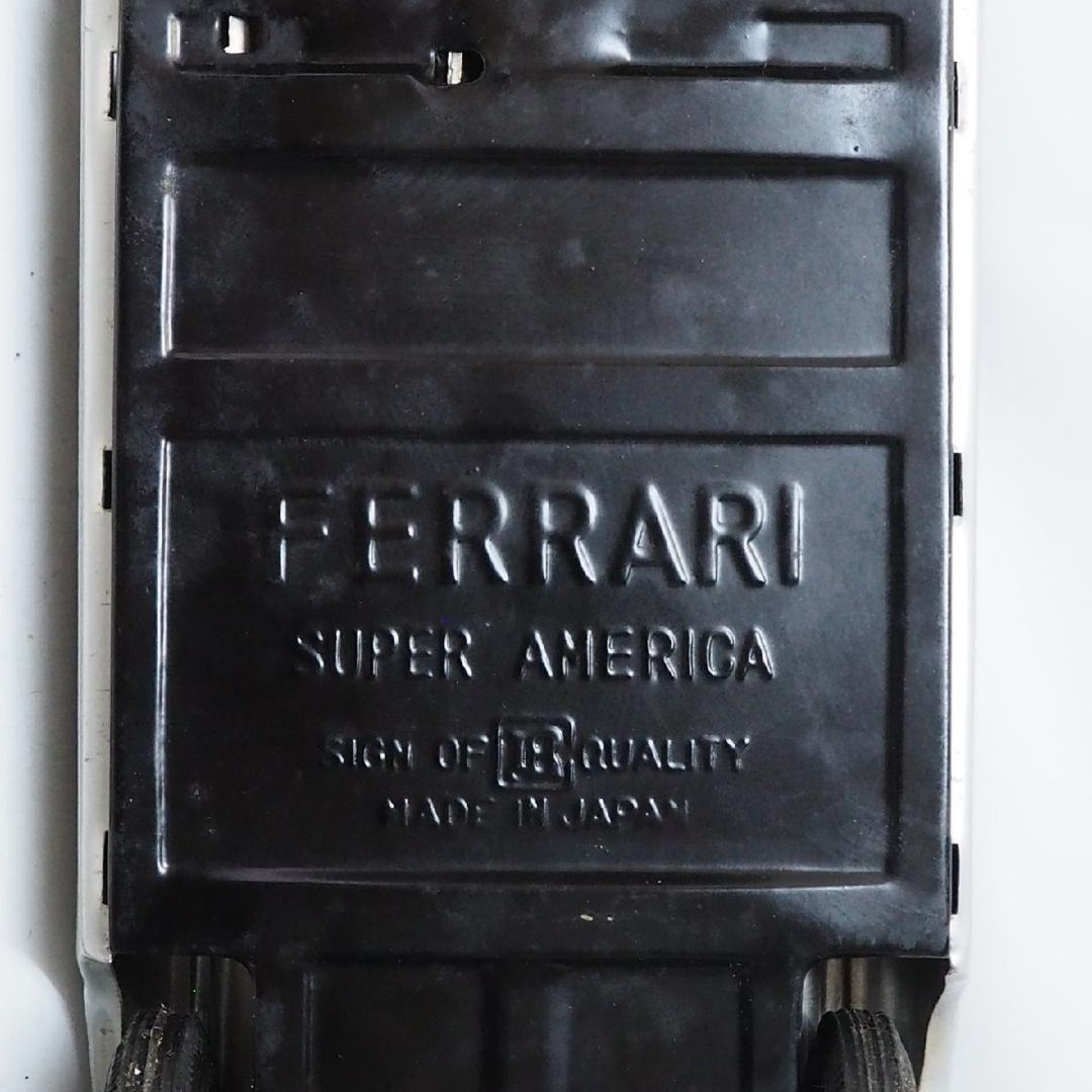 萬代屋 フェラーリ スーパーアメリカ銀色リペイントtinブリキtoy car箱無