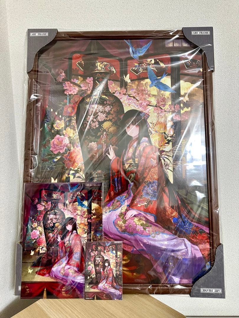 藤ちょこ 複製原画 『七宝花鳥美人図花瓶』 絵師100人展 大阪関西万博