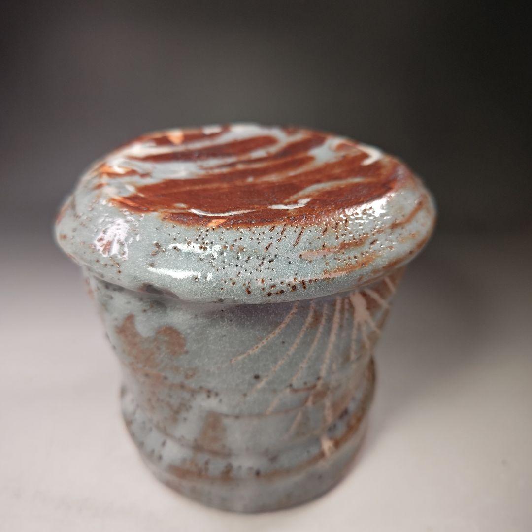 イ564 水指『向井一峰作』『鼠志野 水指 共箱』茶道具 - メルカリ