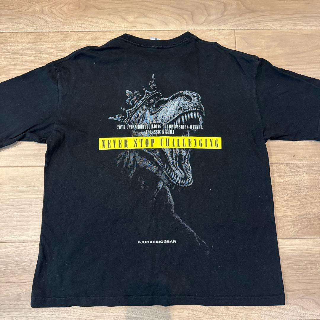 ジュラシック木澤 日本選手権優勝記念Tシャツ サイズM ゴールドジム