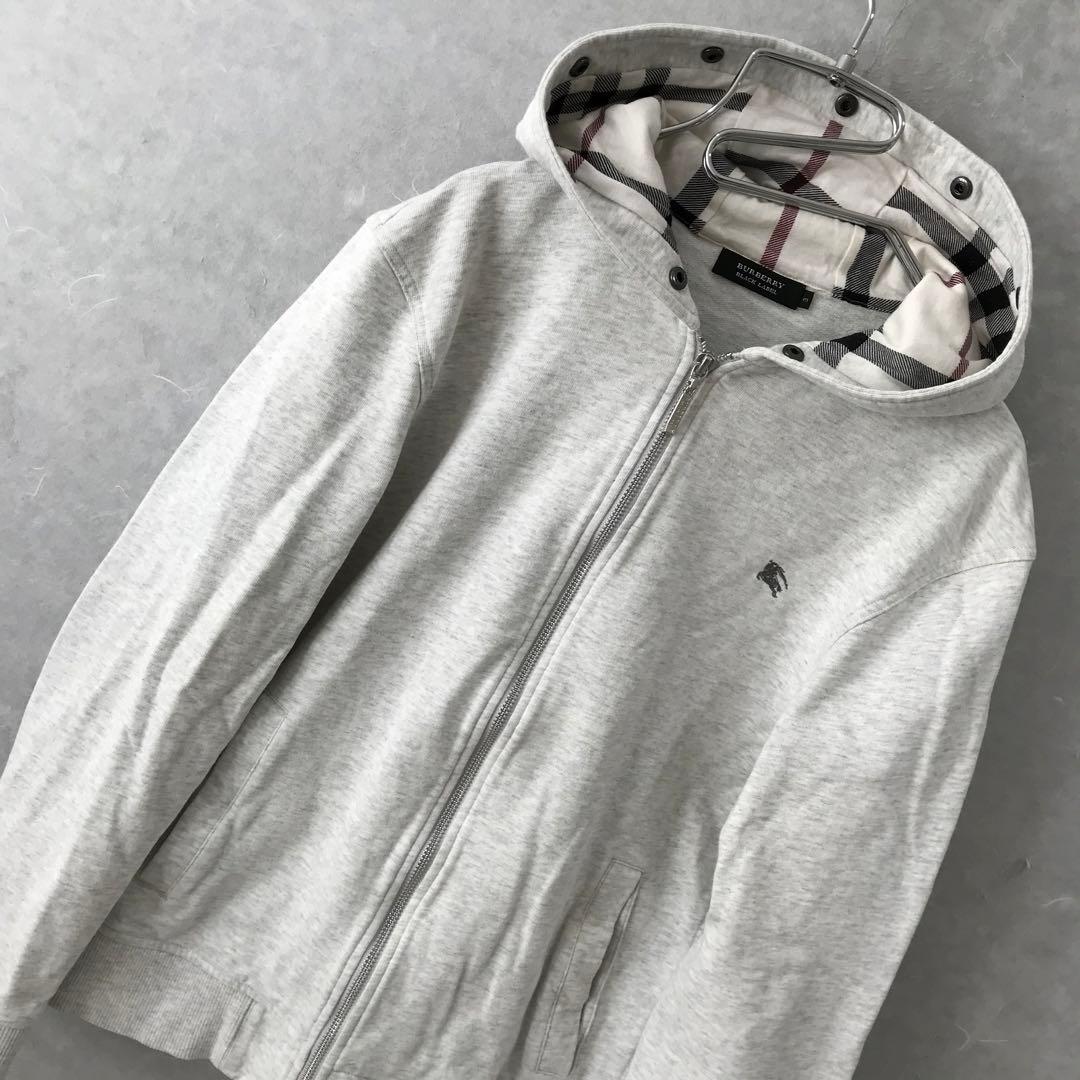 BURBERRY BLACK LABEL ノバチェック スウェット パーカー 3