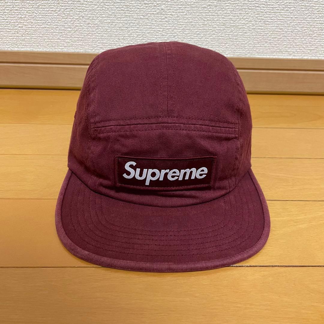 Supreme Military Camp Cap バーガンディー 18ss