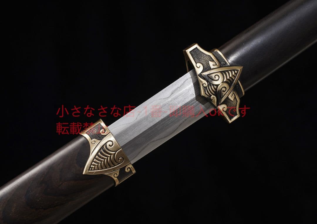 問セミ戦剣模様鋼千眼紋焼刃 古兵器 武具 刀装具 日本刀 模造刀 居合刀