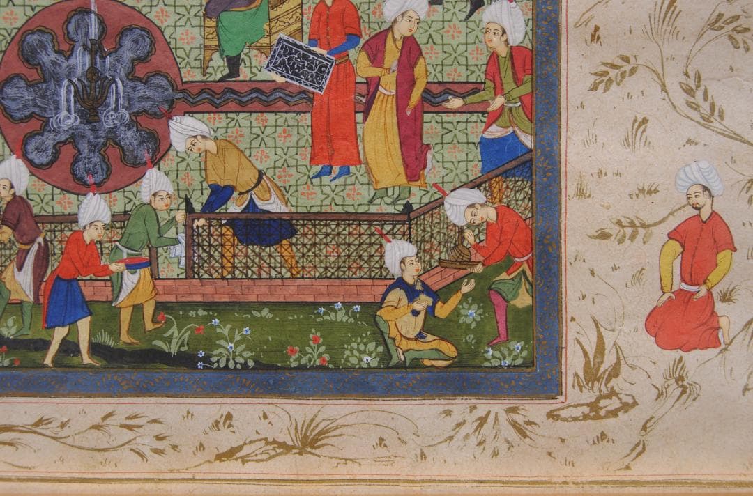 細密画 挿画 叙事詩 古代 ペルシャ 神話 伝説 歴史 装飾画 人物画 絵画