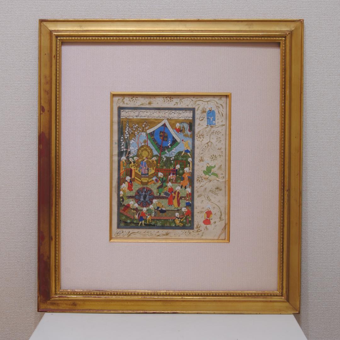 細密画 挿画 叙事詩 古代 ペルシャ 神話 伝説 歴史 装飾画 人物画 絵画