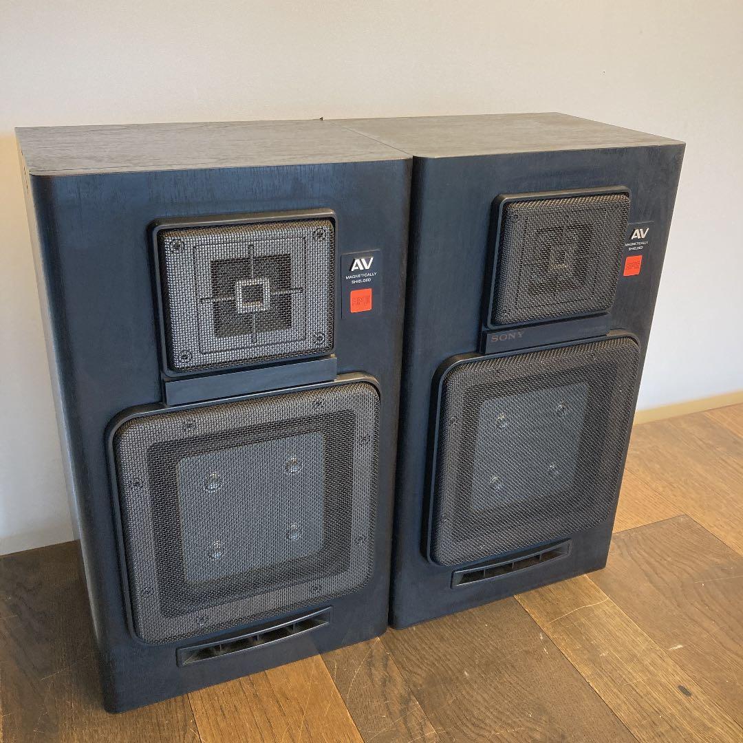 動作品 SONY APM-310AV 平面フラットウーファー 2WAYスピーカー