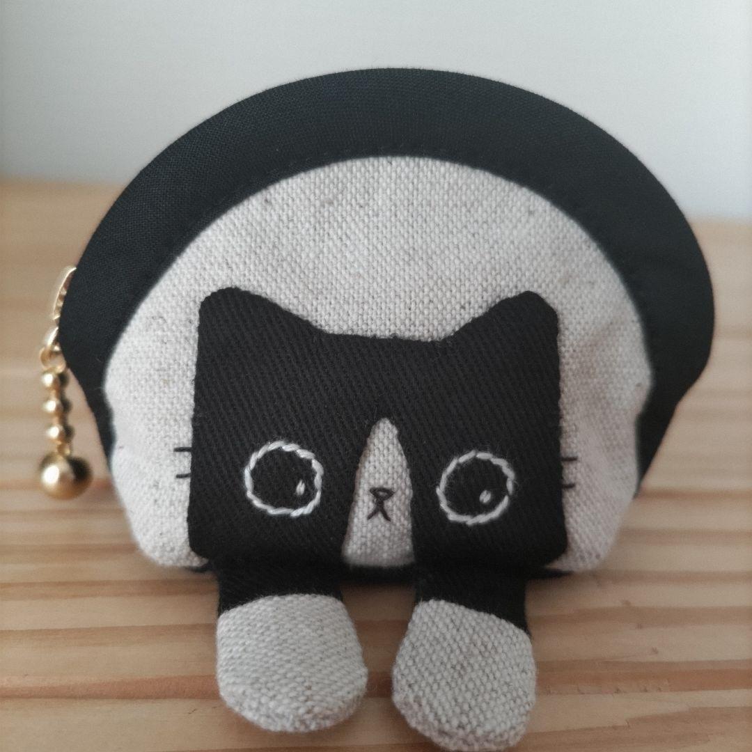 【ひめページ2】ミニミニポーチ☆黒猫、ハチワレ猫