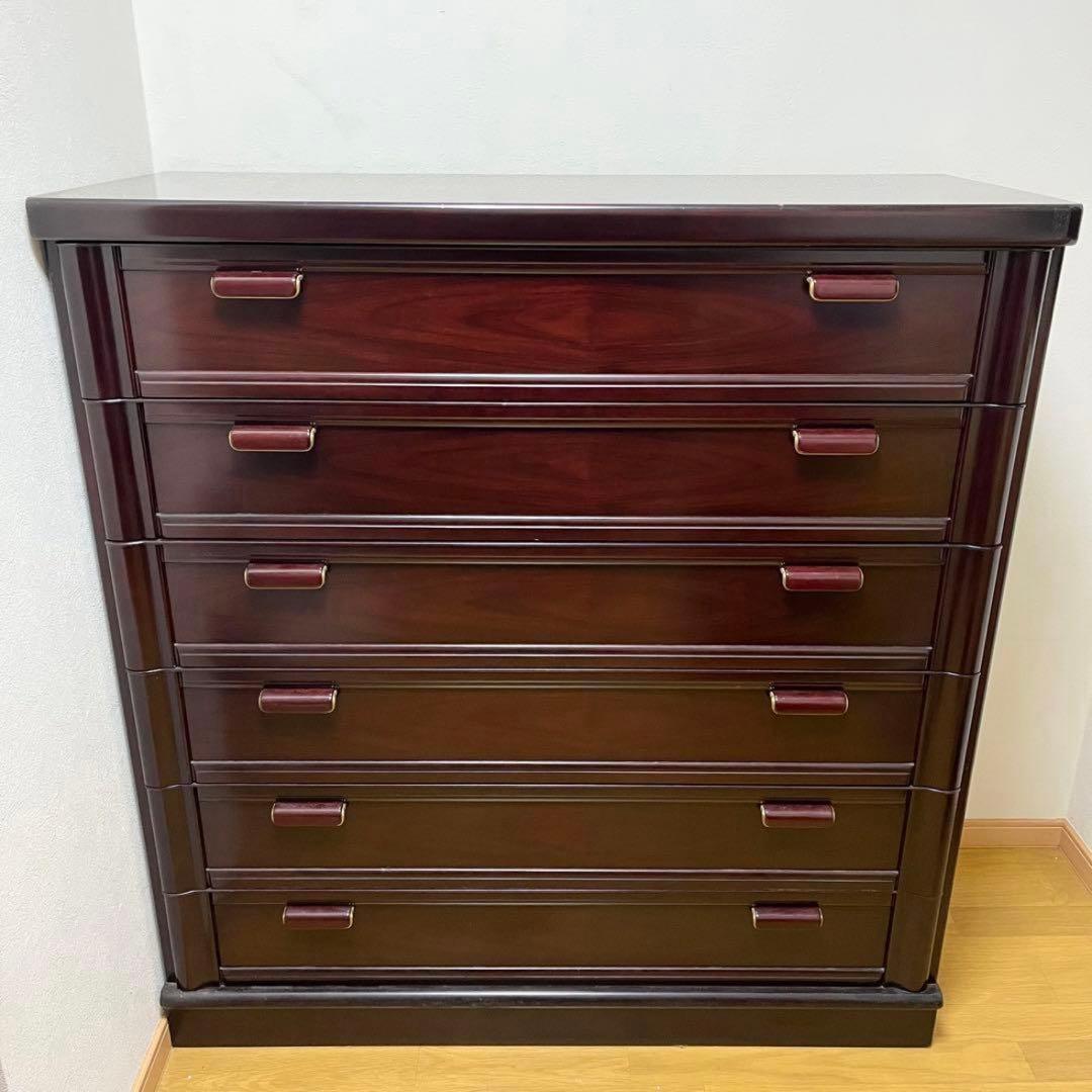 府中家具 木製 箪笥 タンス 引き出し付き 着物収納 アンティーク家具