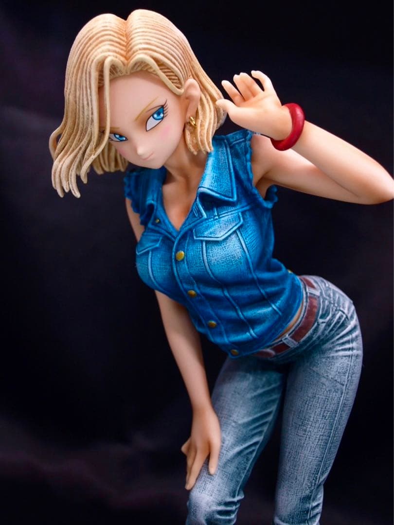 ドラゴンボール 人造人間18号 フィギュア リペイント グリッター