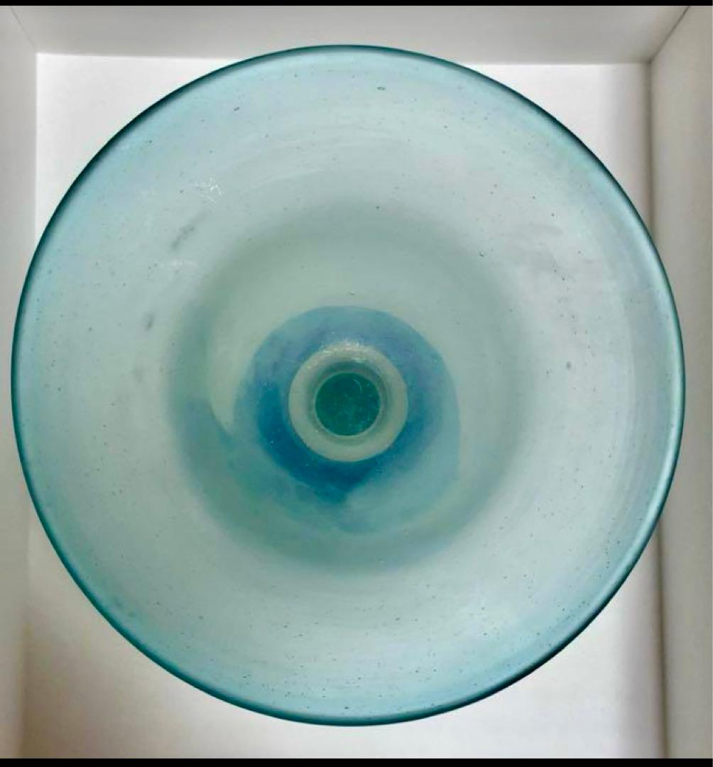 明治後期、大正ロマン コンポート和ガラス ウランガラス