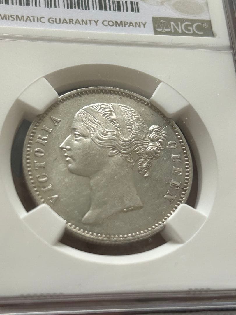 値下げ、MS 61】 ヴィクトリア ルピー 銀貨 1840年 種類···外国貨幣