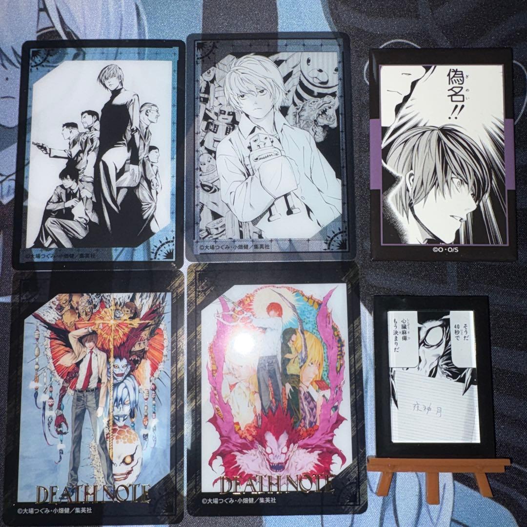 デスノート 夜神月 リューク ニア カード 缶バッジ セット - メルカリ