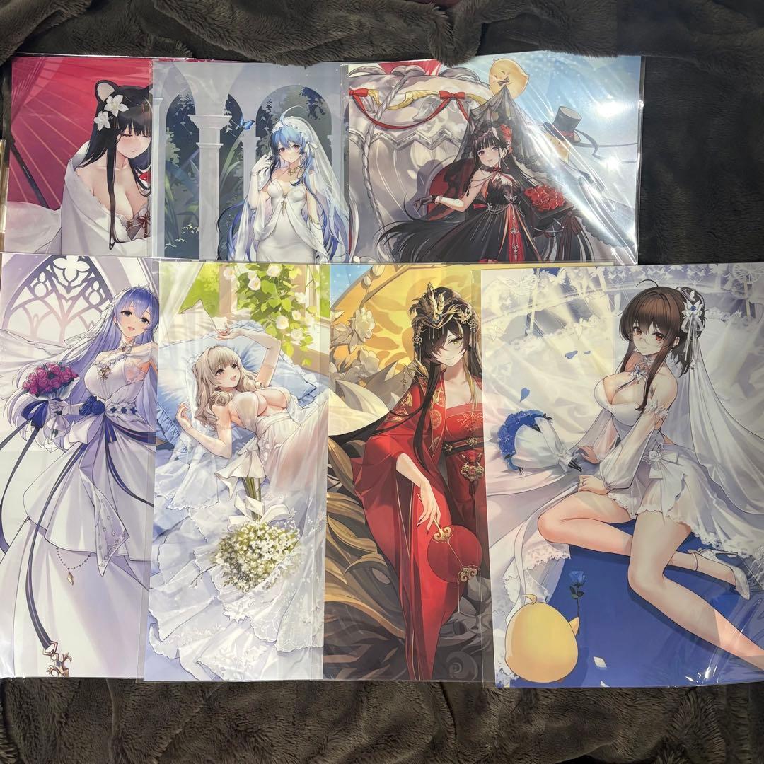 アズールレーン マジくじ 色紙 クリアポスター アクリルスタンド