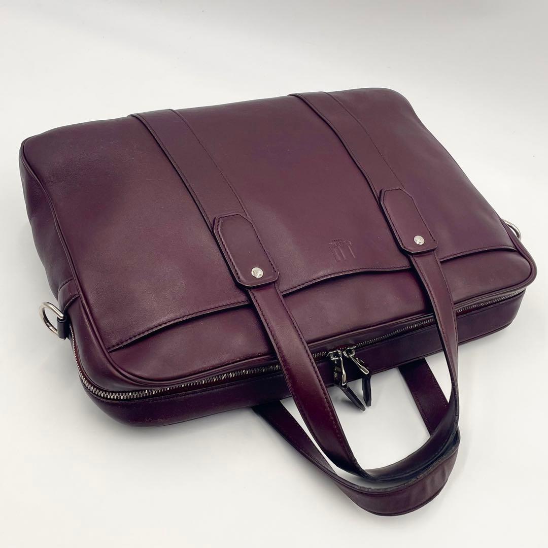 ダンヒル 2WAYブリーフケース ハムステッド シングル ドキュメント ボルドー