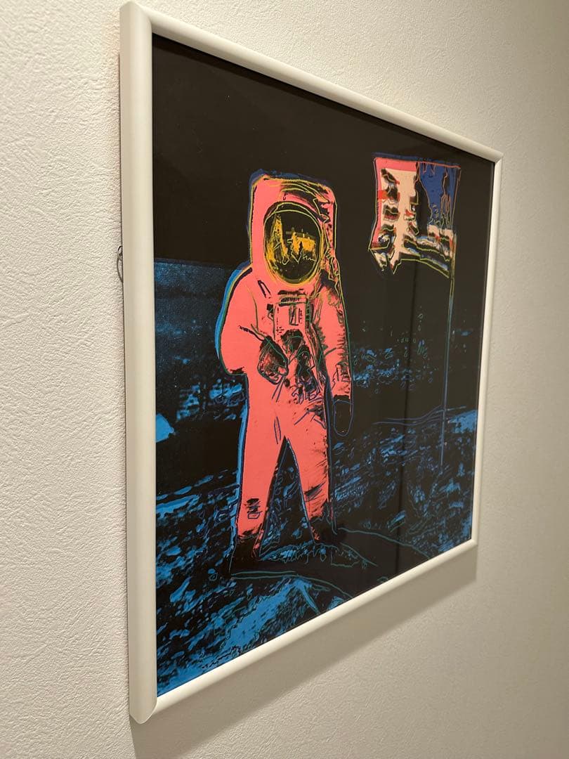 アンディウォーホル【希少】宇宙飛行士とアメリカ国旗 フレーム付き