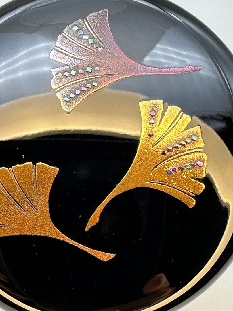 茶道具 棗 昭峰 銀杏蒔絵