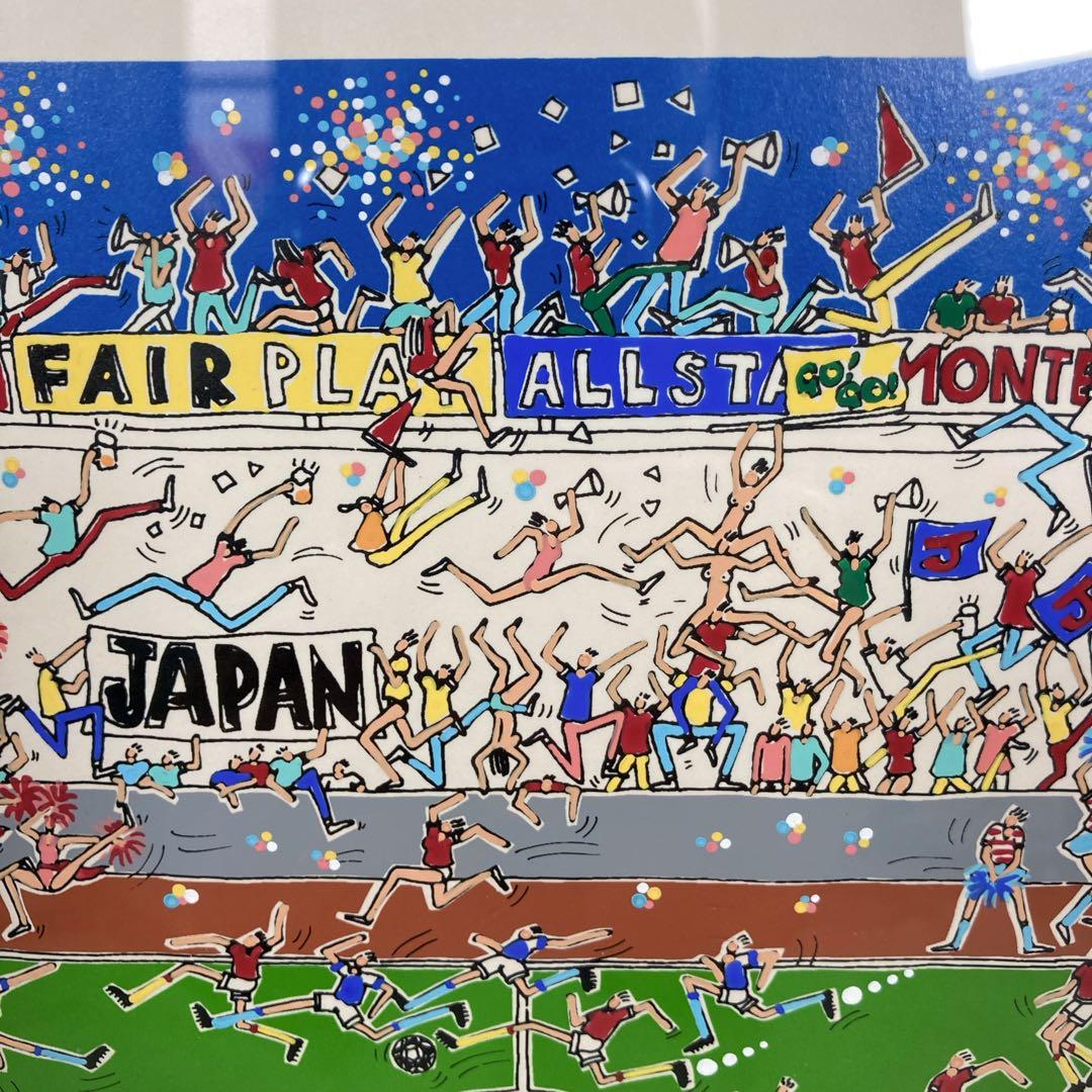 角谷泰人 サッカー シルクスクリーン AP キックオフ JAPAN 日本代表
