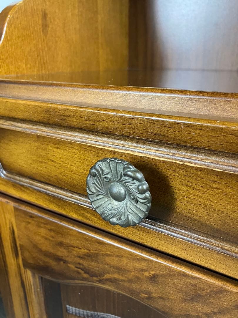 最終値下げ カリモク コロニアル サイドチェスト / レトロ電話台